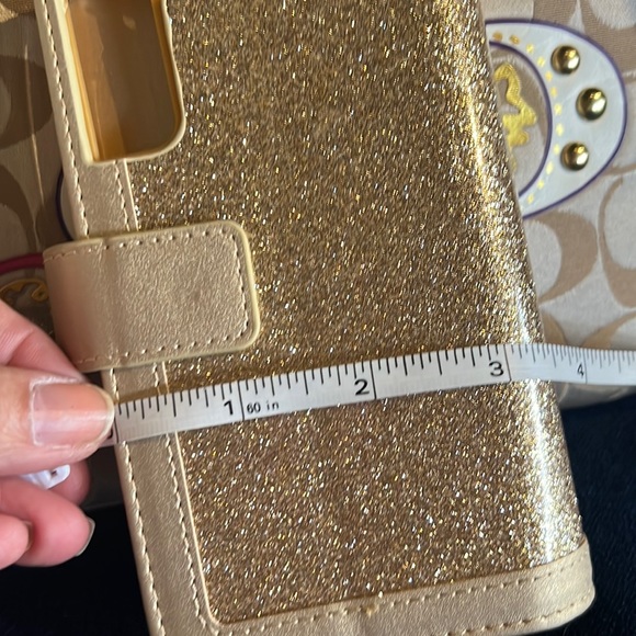 𝐆𝐎𝐋𝐃 𝐆𝐋𝐈𝐓𝐓𝐄𝐑𝐘 𝐏𝐇𝐎𝐍𝐄 𝐂𝐀𝐒𝐄 𝐂𝐀𝐑𝐃 𝐇𝐎𝐋𝐃𝐄𝐑 - Picture 11 of 11